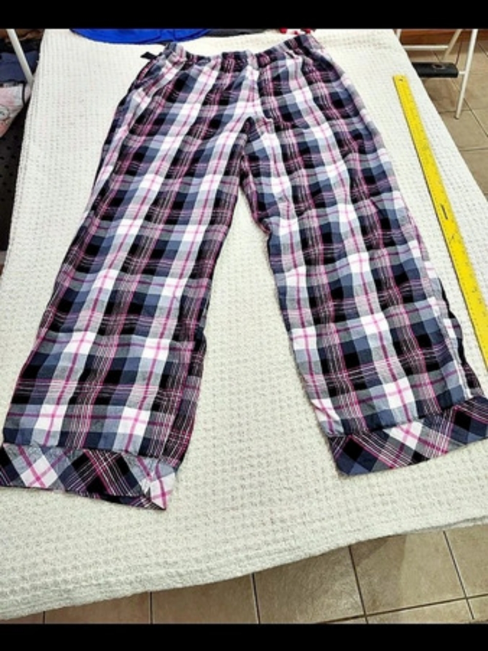 Victoria's Secret Pj Pants Plaid Wide Leg